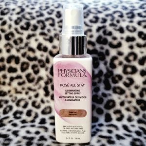 Physicians Formula Rose All Stay Illuminating Setting Spray, Brand New, 3.4 oz.